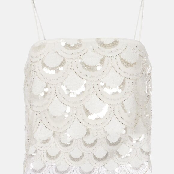 Rotate Birger Christensen Sequined Cropped Top – Size 36 (EU) - Picture 8 of 12